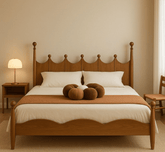 Gharaana Beds Lavanya 100% Solid Wood Bed